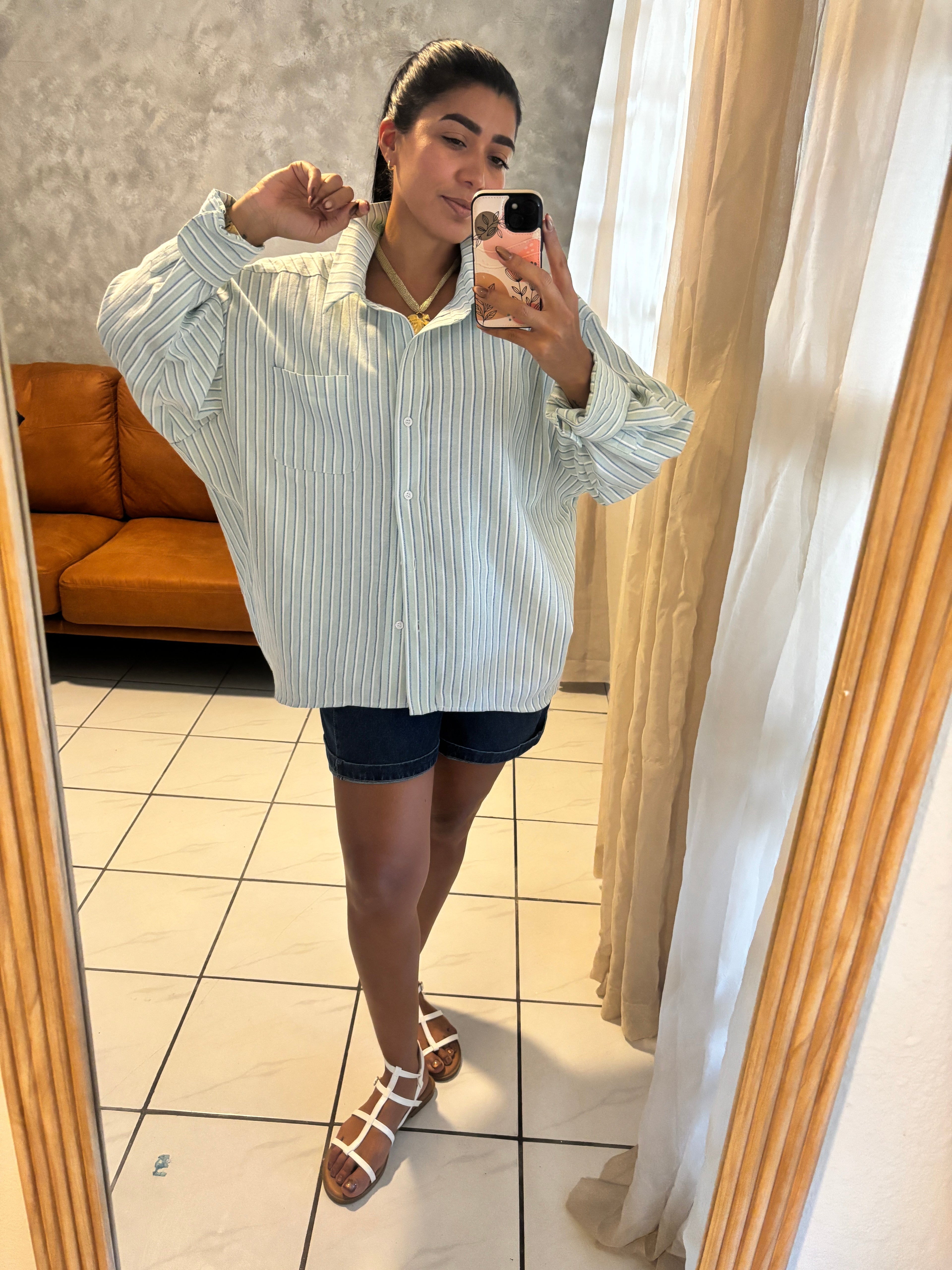STRIPE OVERSIZED SHIRT