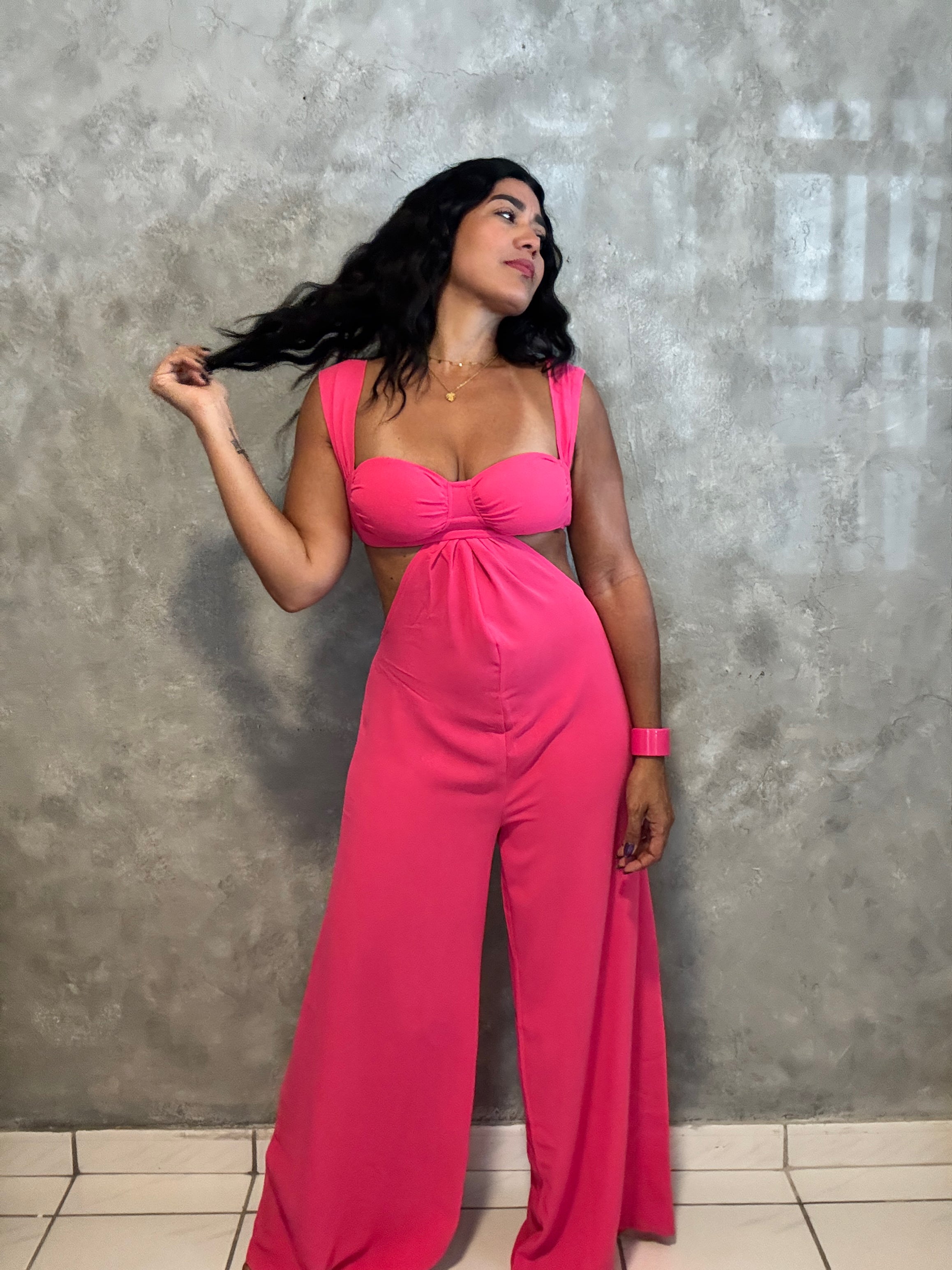 CASUAL TIE STRAP JUMPSUIT