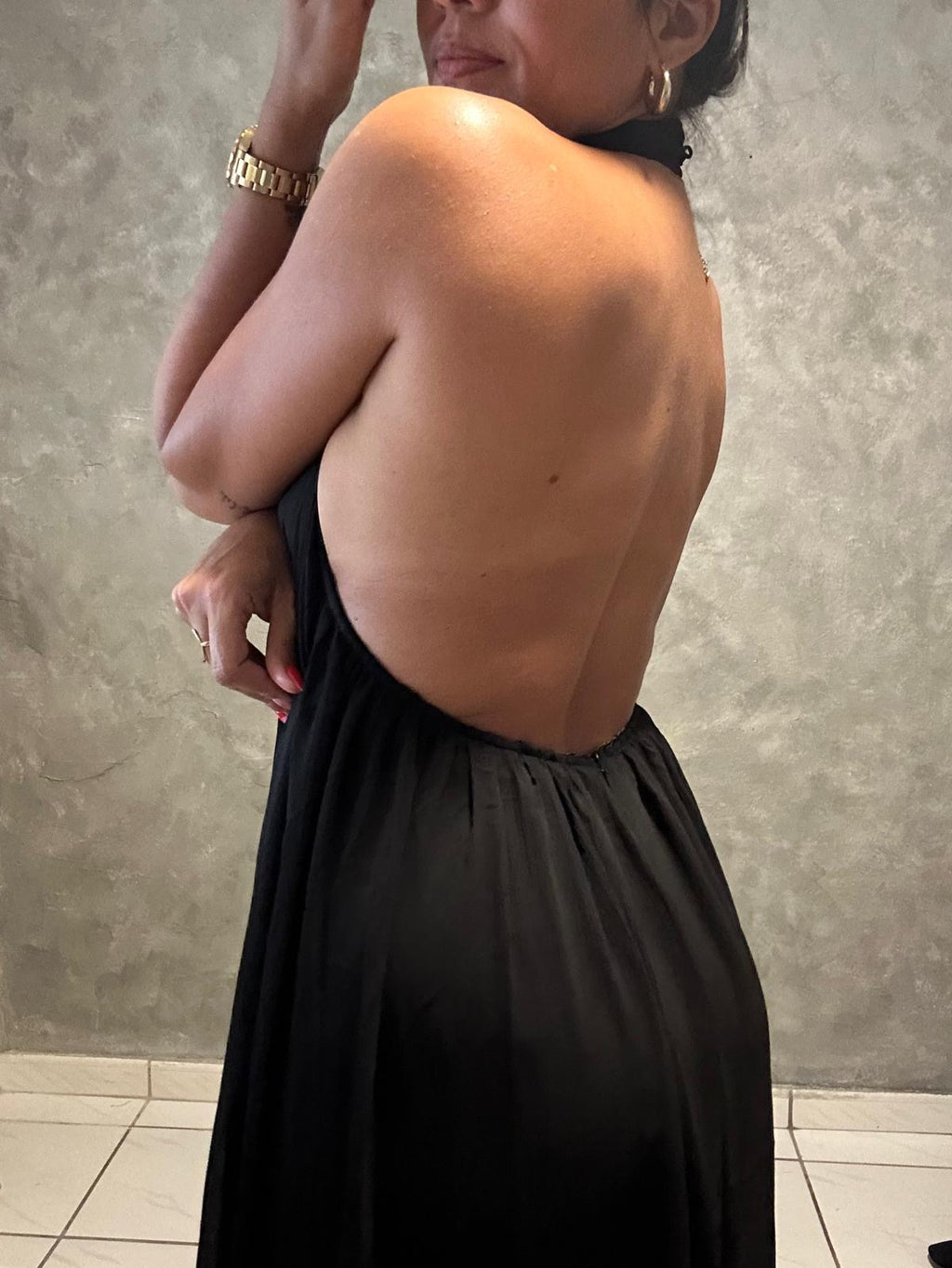 HALTER WIDE LEG JUMPSUIT