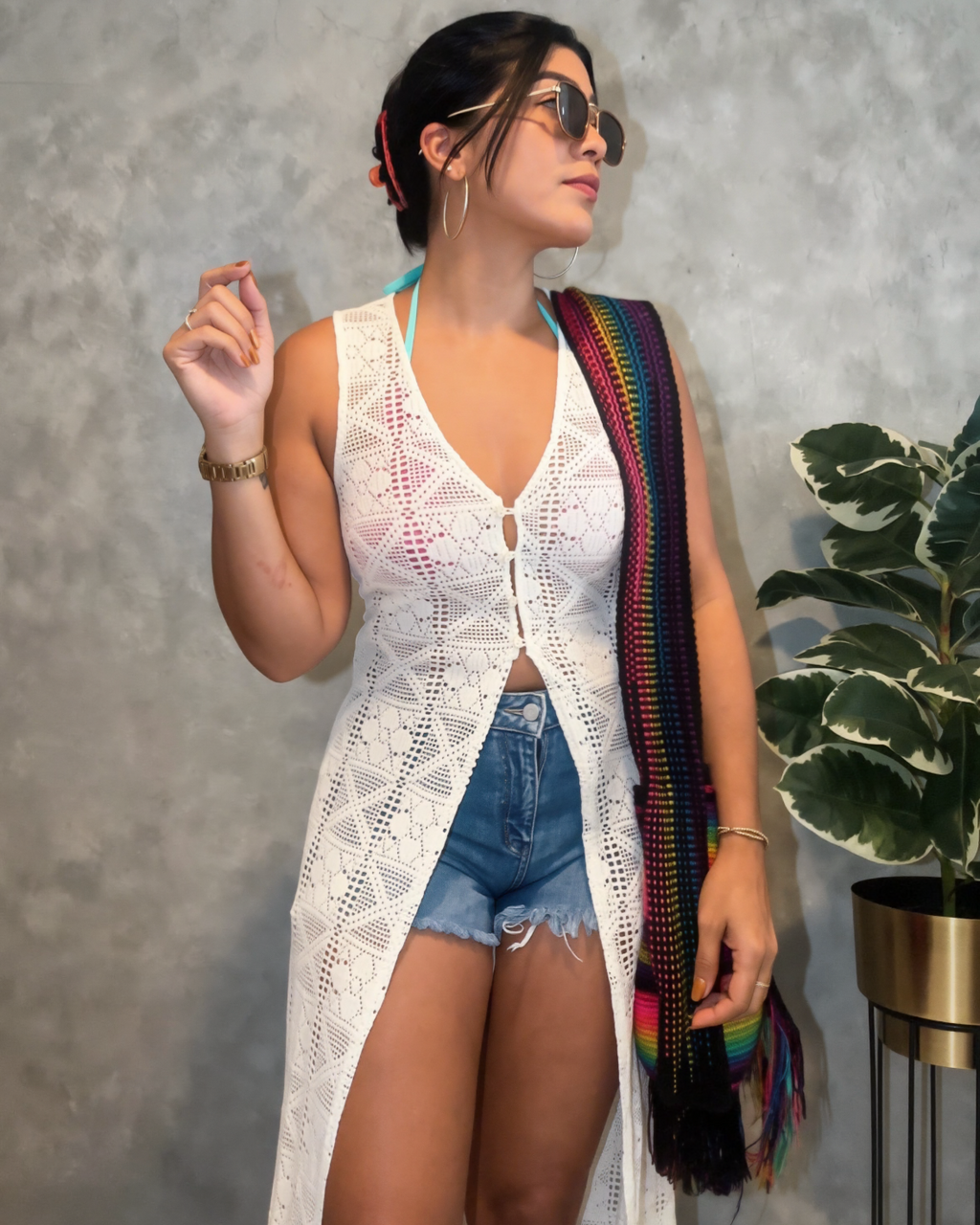 Crochet Longline Tank