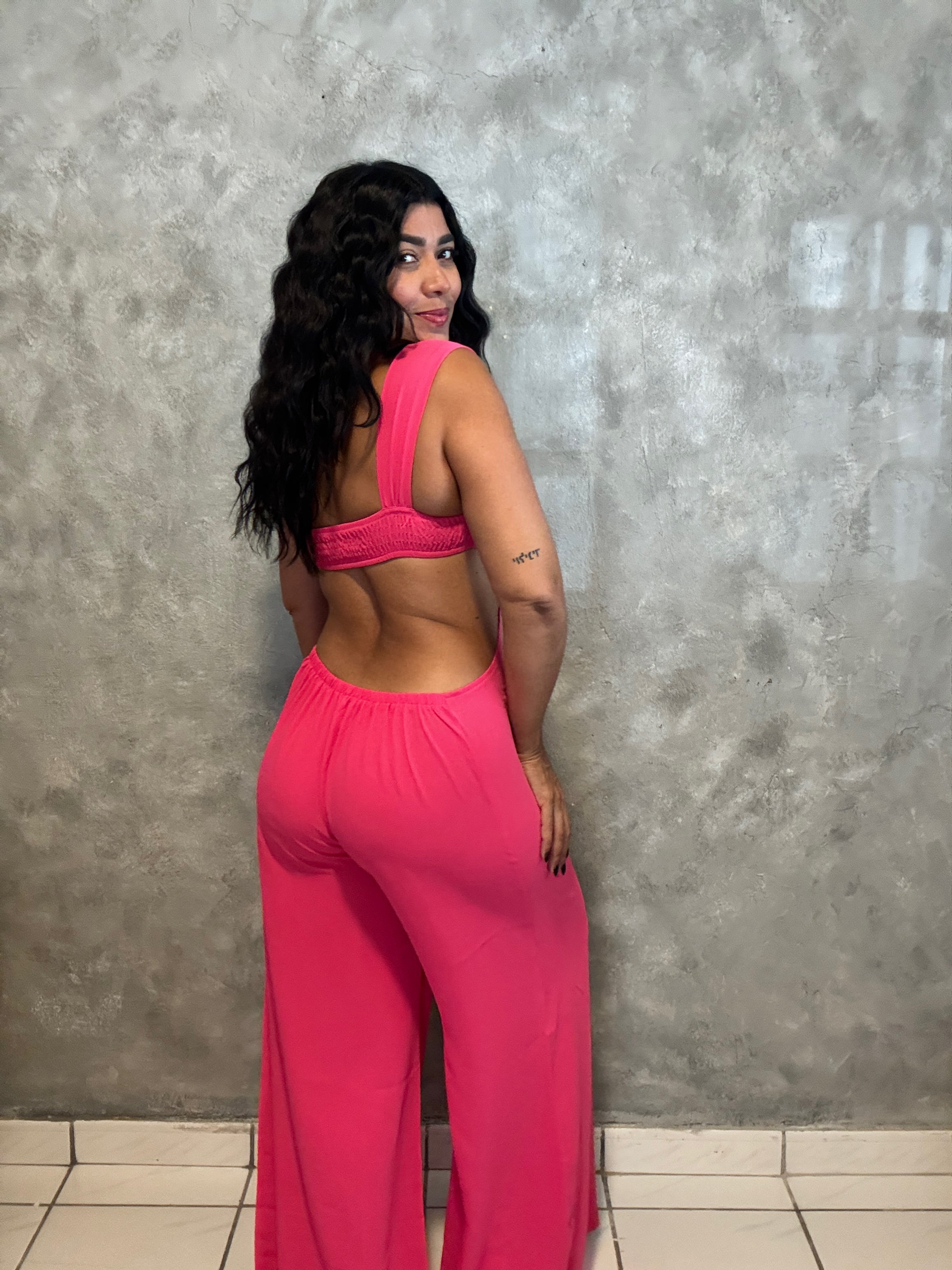 CASUAL TIE STRAP JUMPSUIT