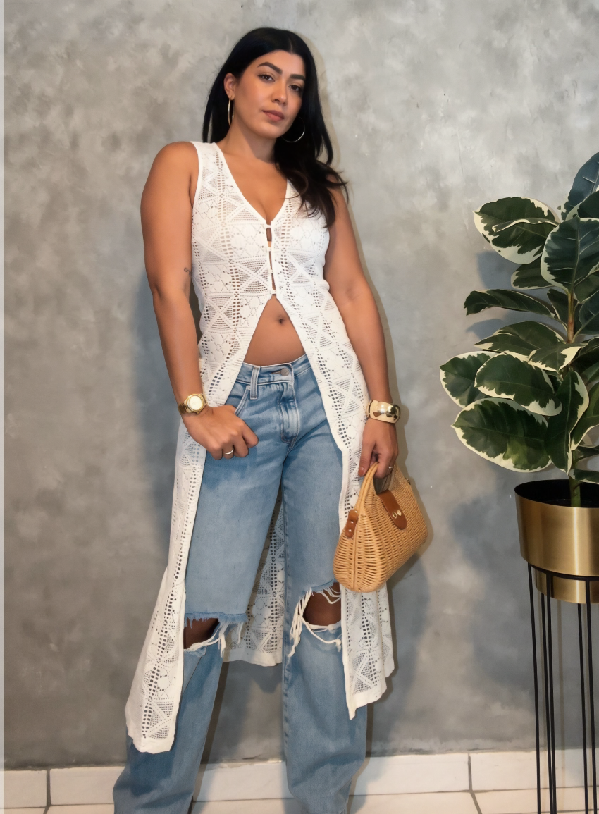 Crochet Longline Tank