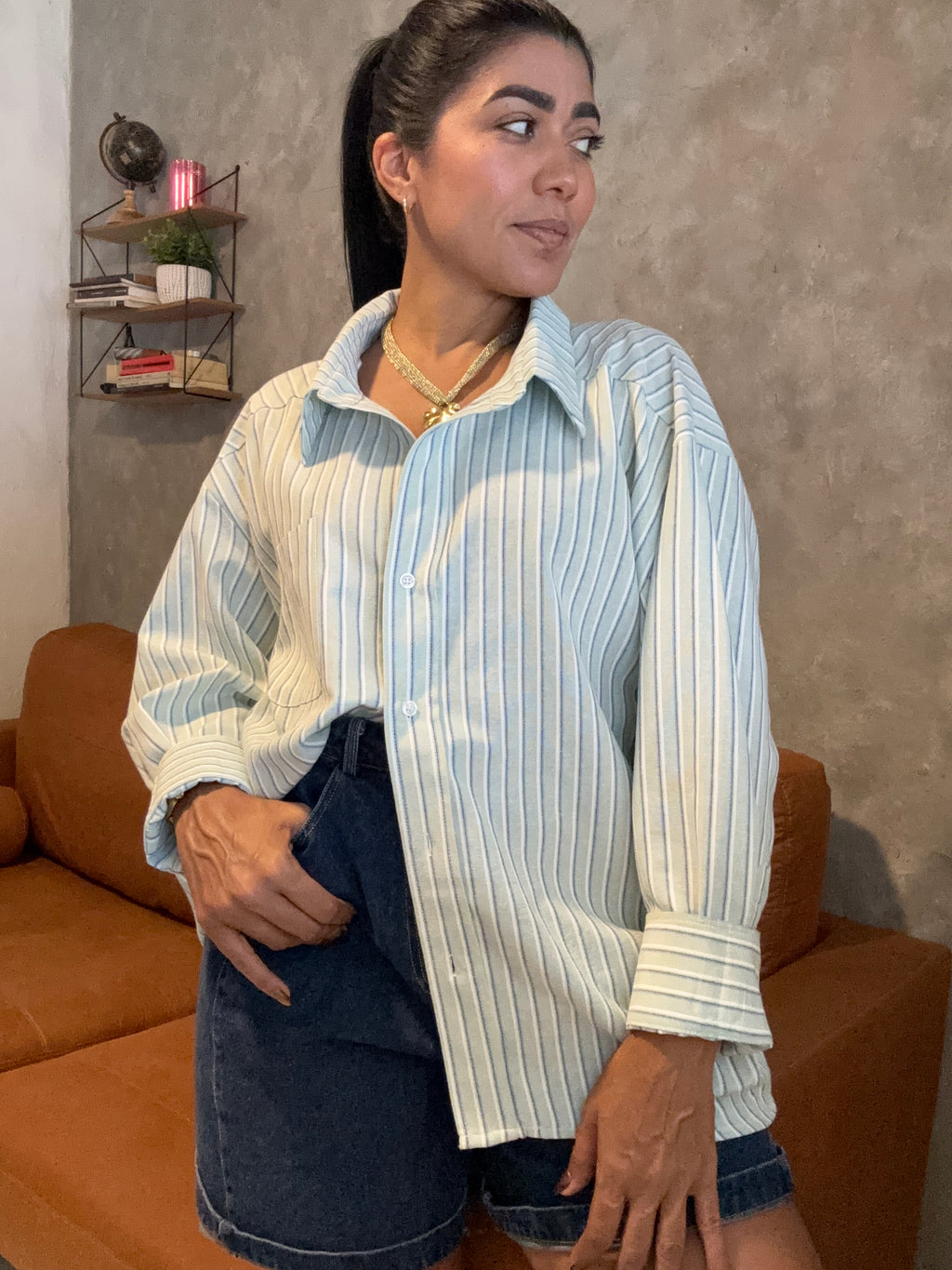 STRIPE OVERSIZED SHIRT