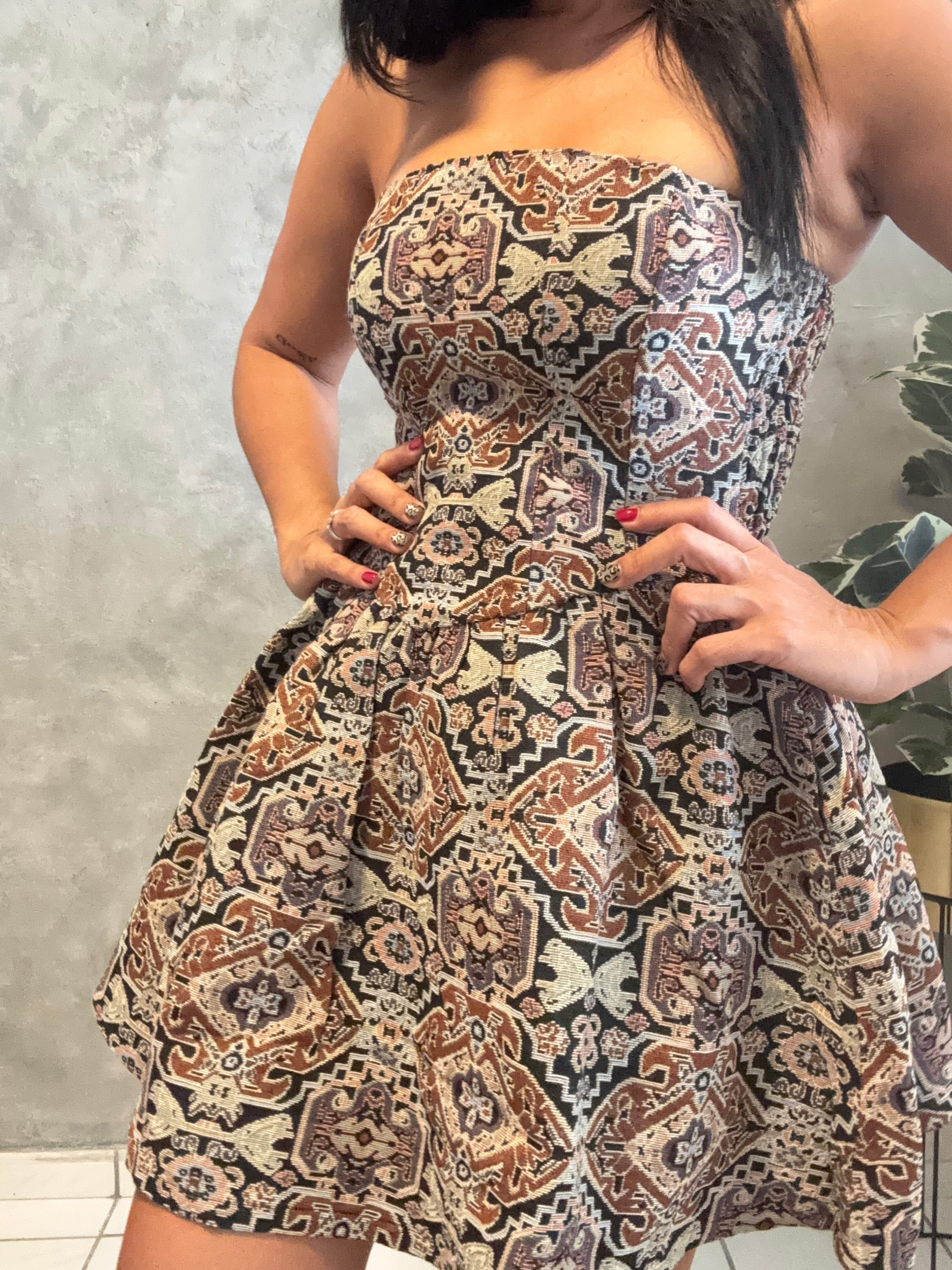 CORSET STRAPLESS MINI DRESS