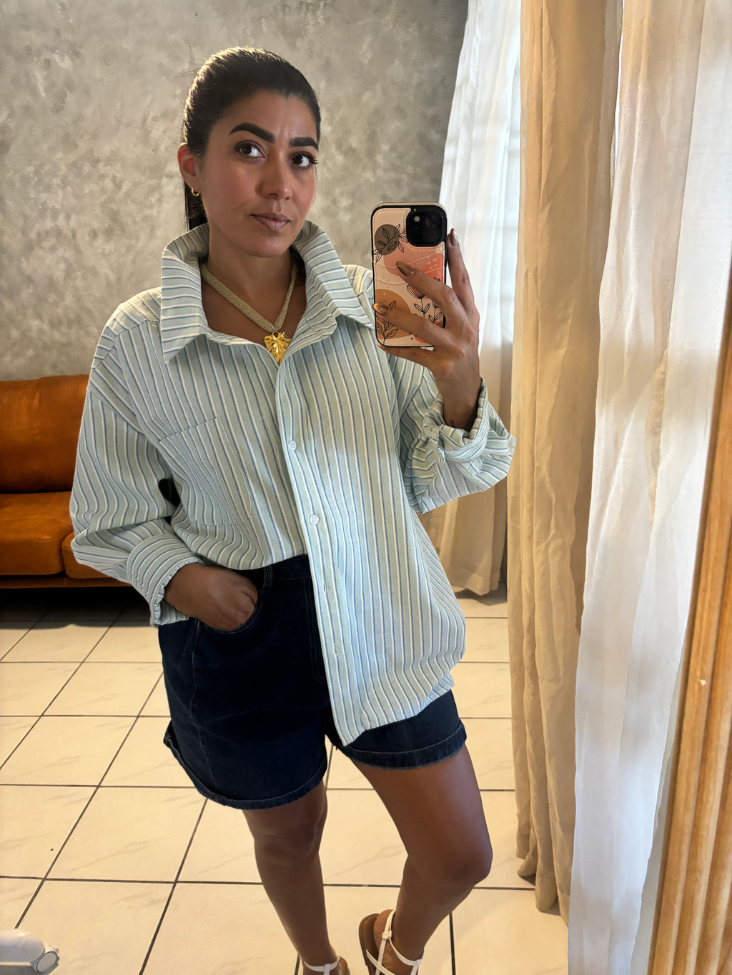 STRIPE OVERSIZED SHIRT