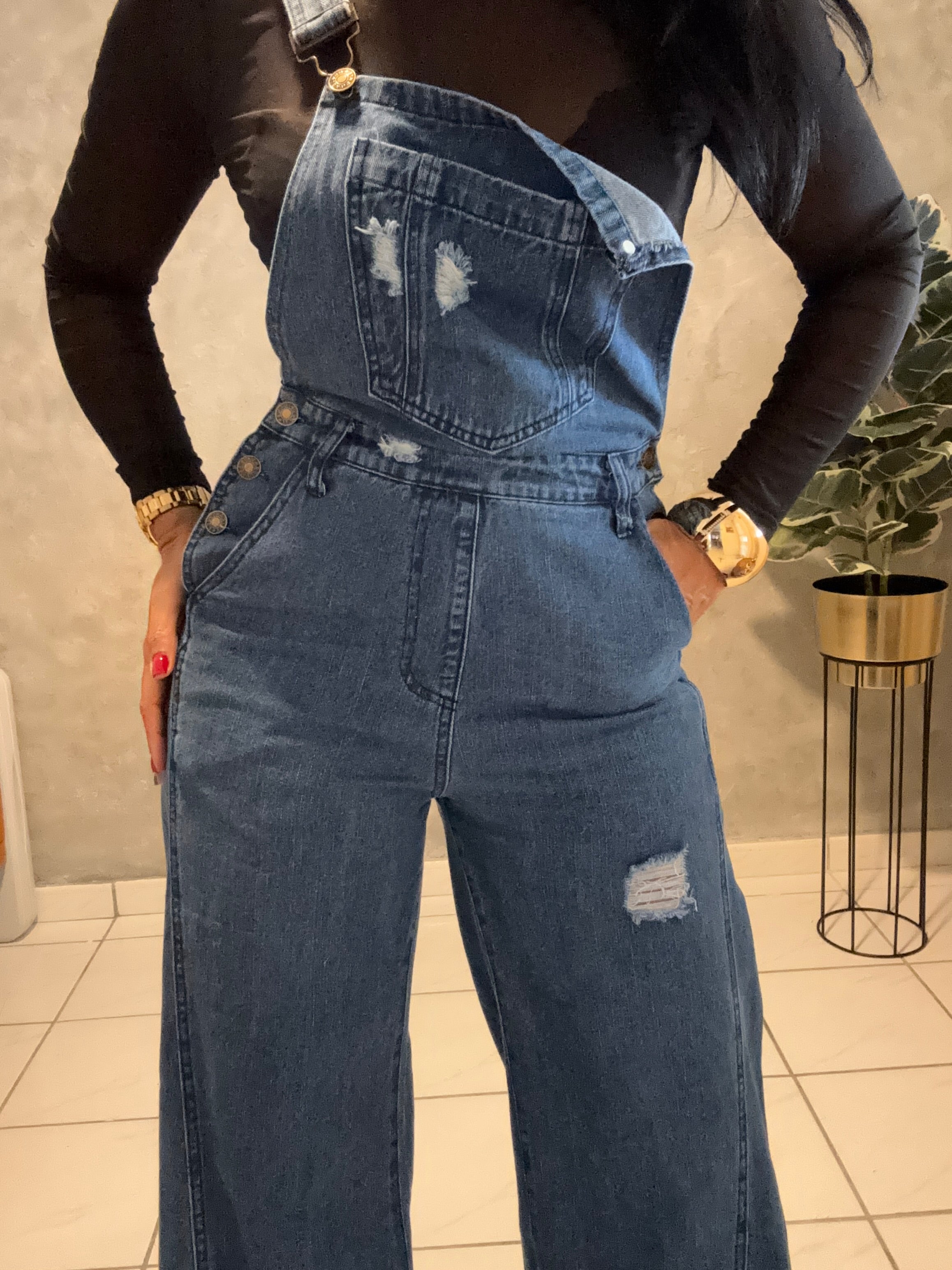 DENIM OVERALL