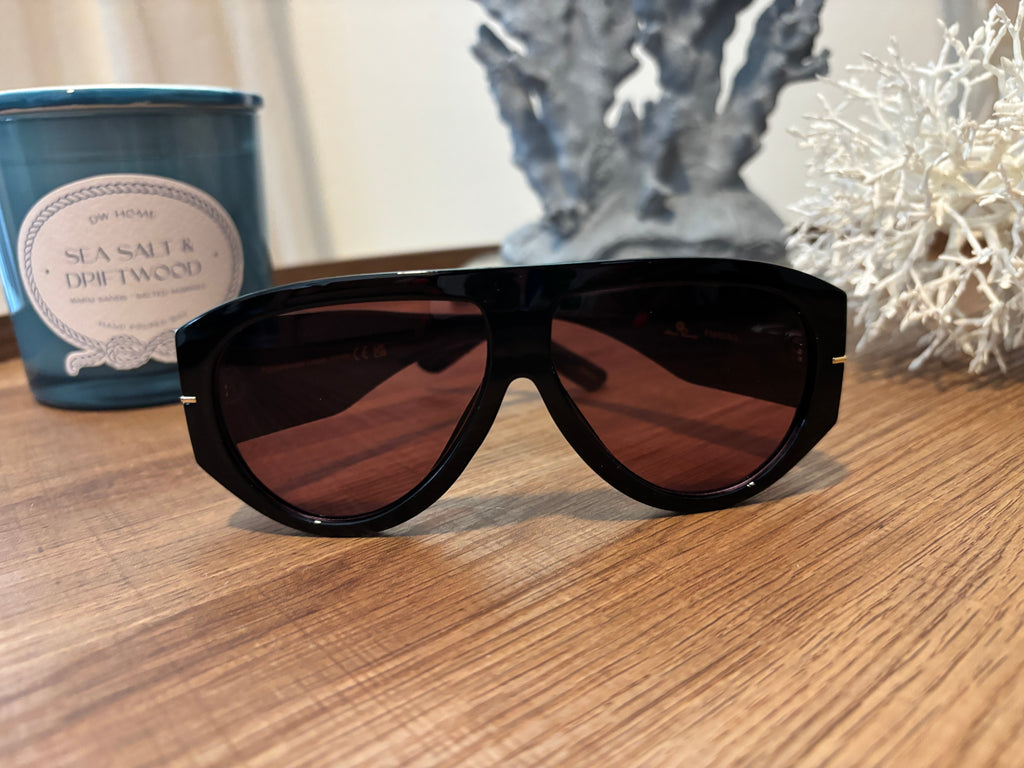Women's Dark Tinted Aviator Oversized Sunglasses
