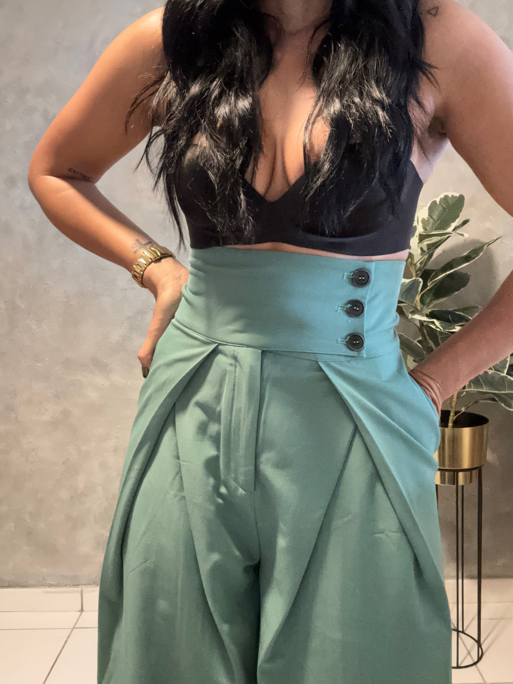 HIGH WAIST FOLD PANT