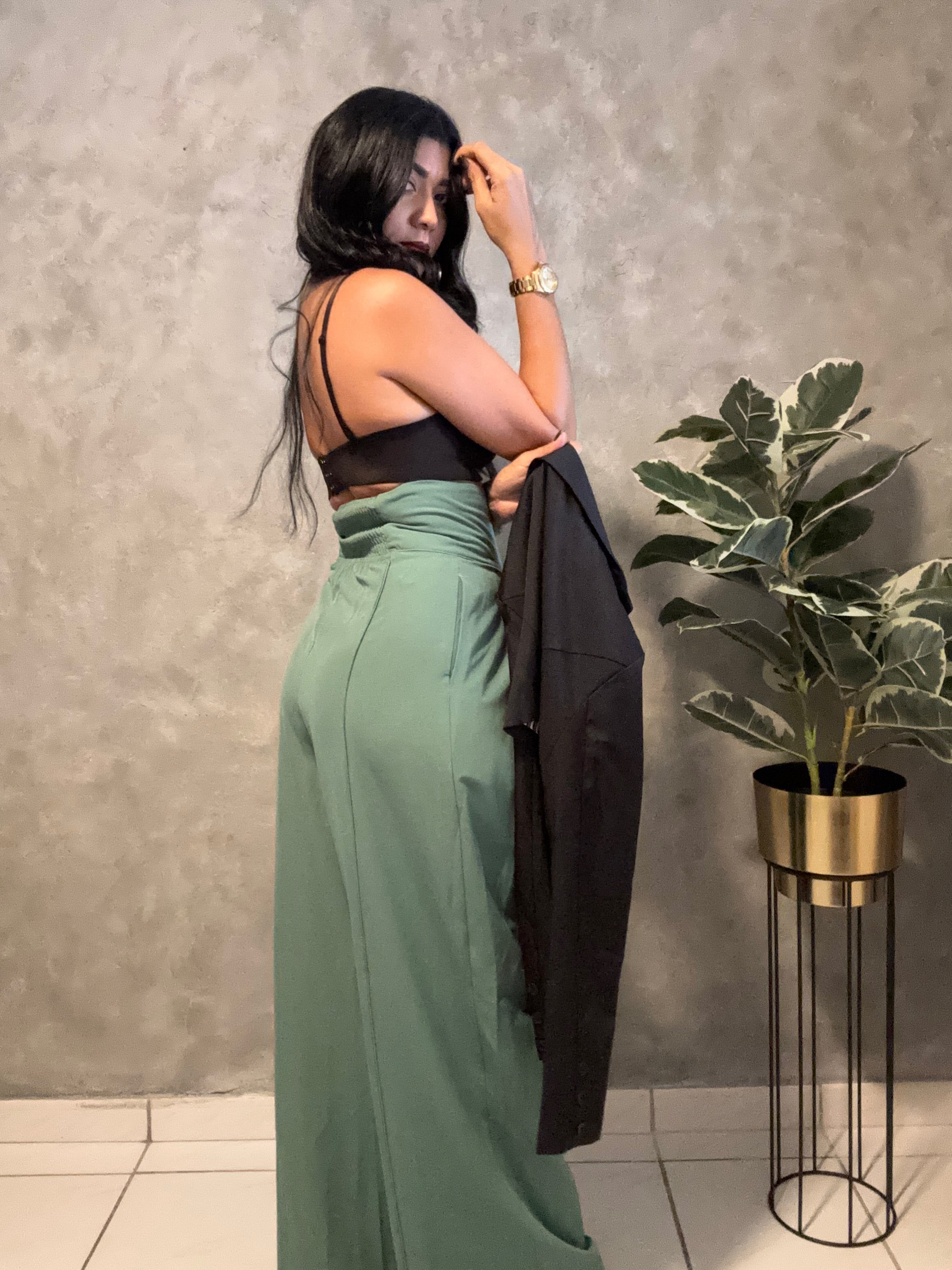 HIGH WAIST FOLD PANT