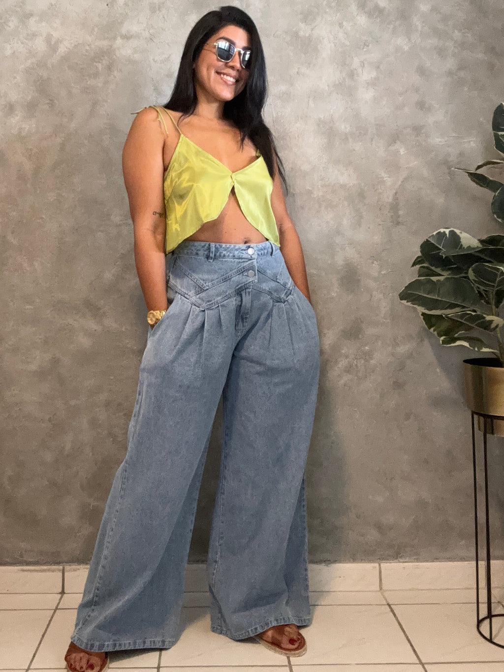 PINTUCK DENIM
